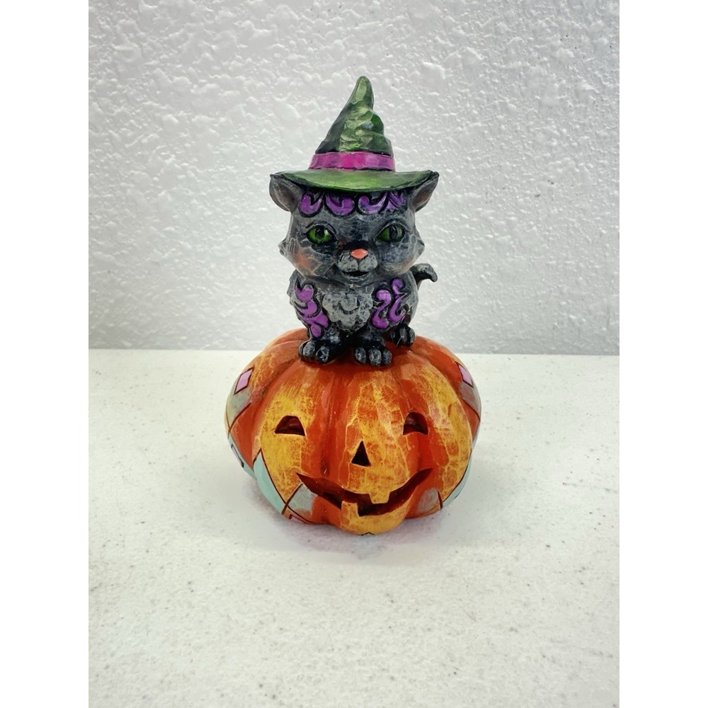 Jim Shore Heartwood Creek "Mischief in the Making" Black Cat Figurine #6001548